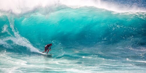 surf con onda alta