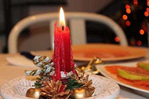 Cena di Natale con Candela