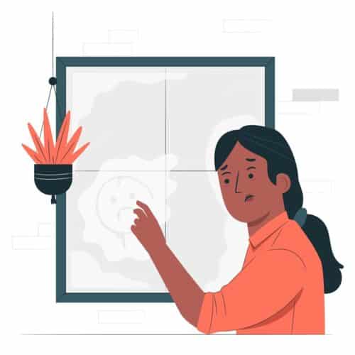 disegno di isolamento sociale